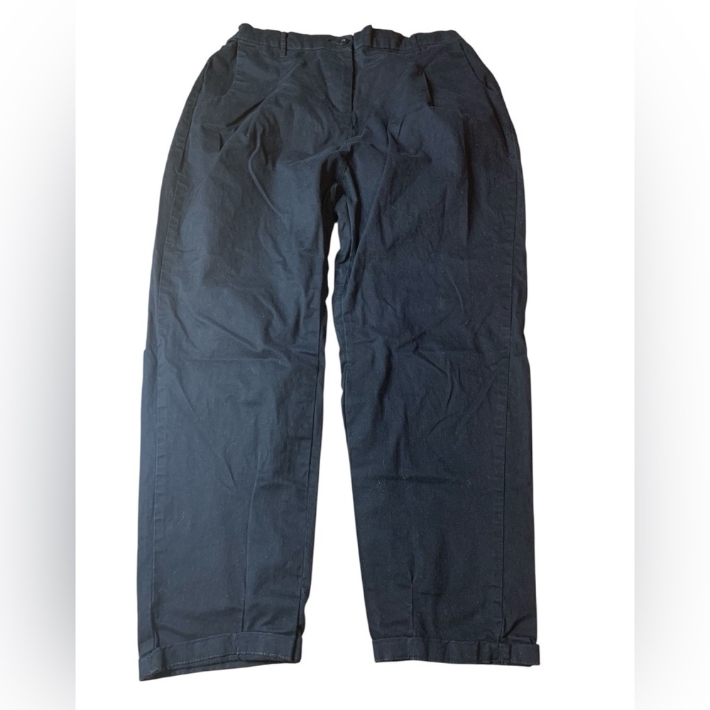 Nine Planet Black Pleated Wide Leg Trousers - High Waisted & Professional